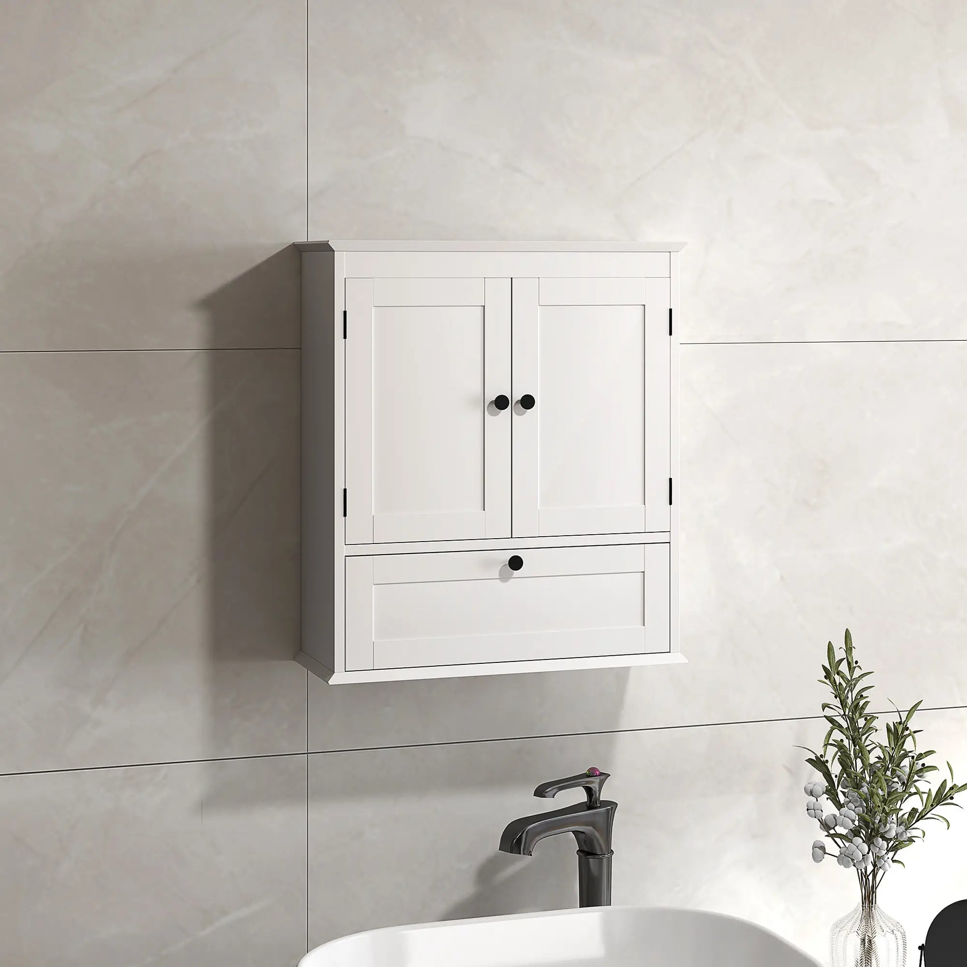Medicine Cabinet, Adjustable Shelf, Bathroom Wall Cabinet, White Bathroom Cabinets at Gallery Canada
