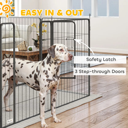 24 Panels 39" Height Heavy Duty Dog Playpen for Small Medium Large Dogs, Black Houses, Kennels & Pens at Gallery Canada