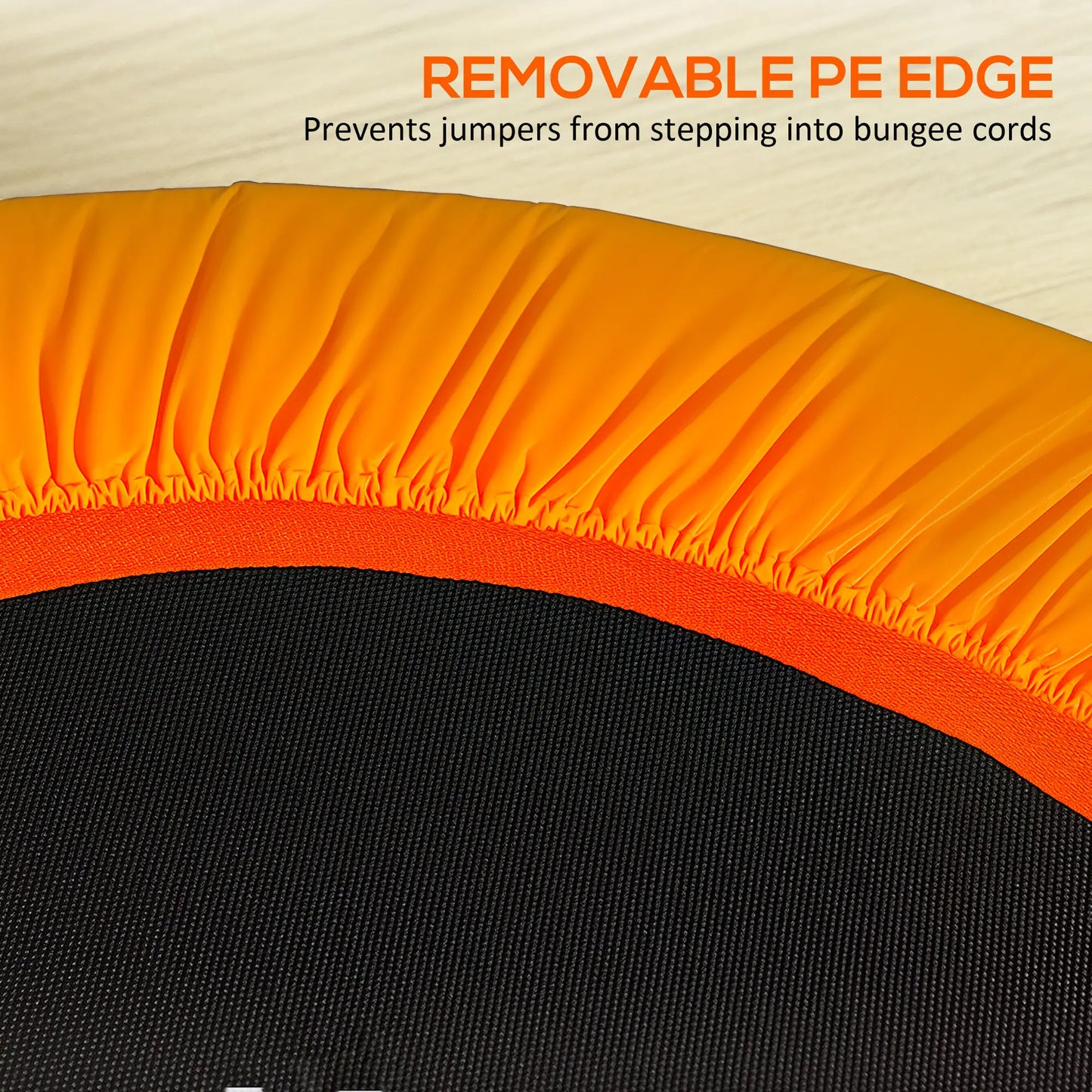 39" Mini Exercise Trampoline, Adjustable T-Bar, Orange Trampolines at Gallery Canada