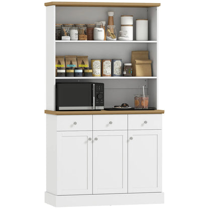 Kitchen Pantry Buffet Server Hutch, Storage Sideboard with Drawers, Cabinets Kitchen Pantry Cabinets at Gallery Canada