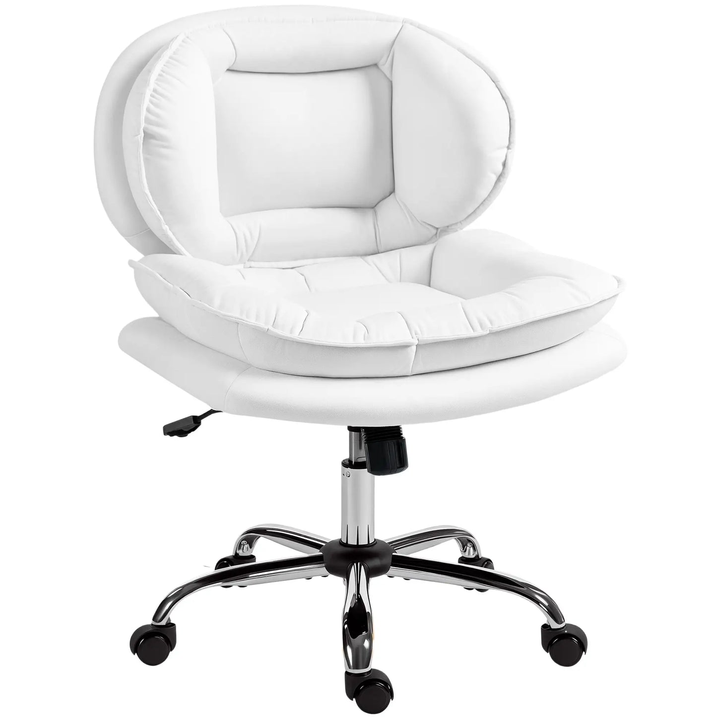 Criss Cross Chair, Swivel Office Chair, Tilting, No Arm, White Task Chairs at Gallery Canada