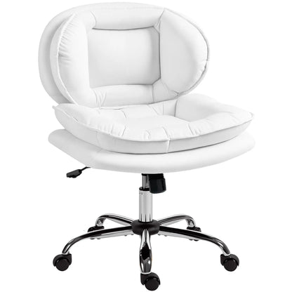 Criss Cross Chair, Swivel Office Chair, Tilting, No Arm, White Task Chairs at Gallery Canada