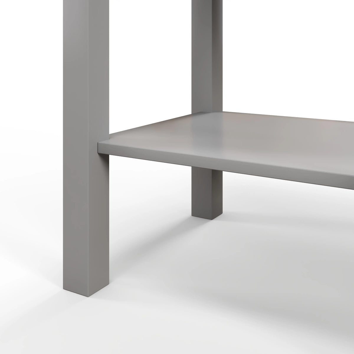 2-Tier End Tables Set of 2, with Drawer, Bottom Shelf, Grey Side Tables at Gallery Canada