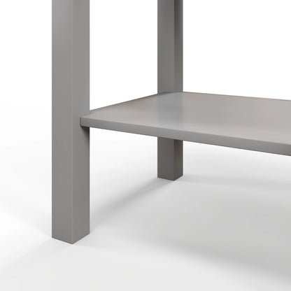 2-Tier End Tables Set of 2, with Drawer, Bottom Shelf, Grey Side Tables at Gallery Canada