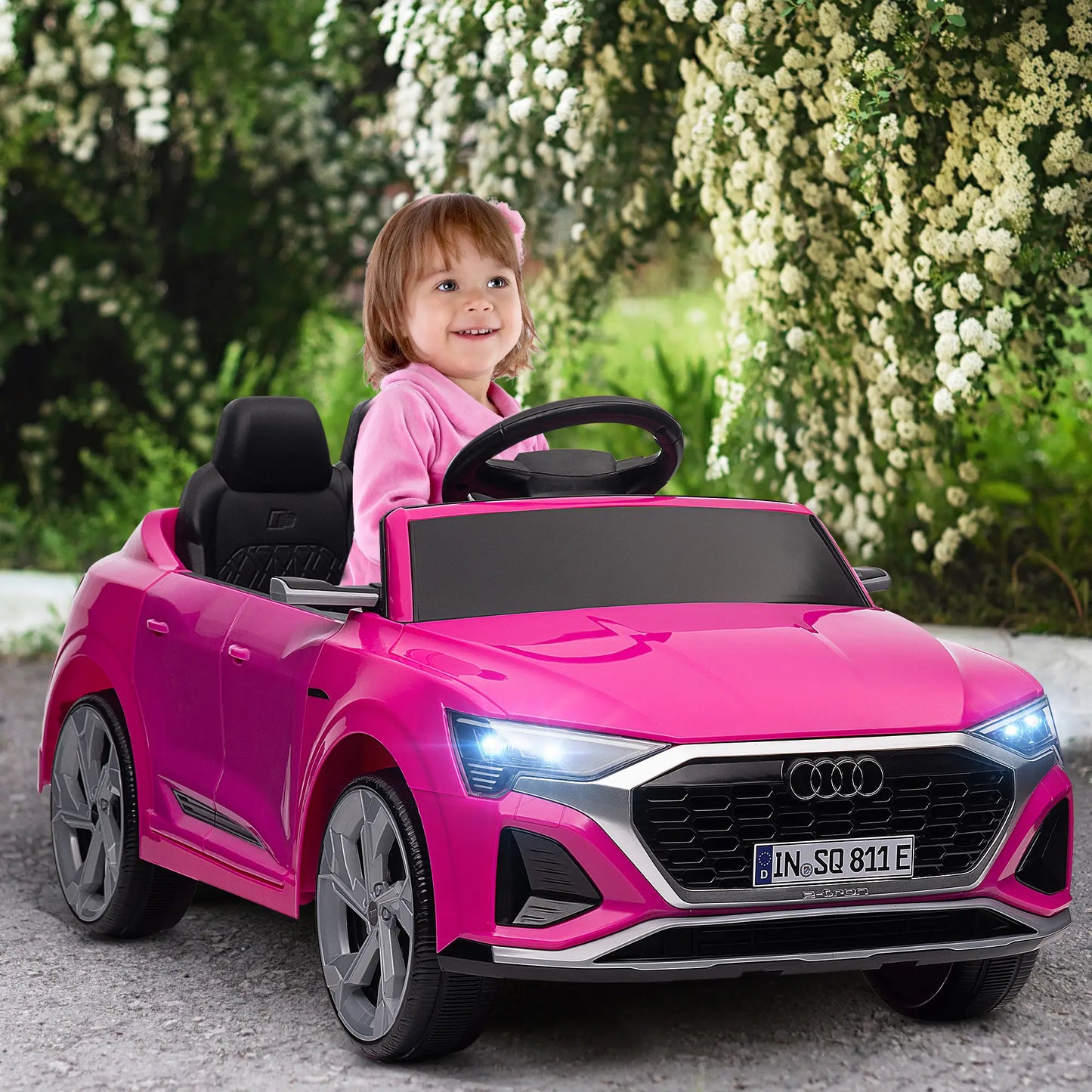 12V Kids Electric Car, Audi Q8 etron Sportback, Remote Control, Pink Electric Toy Cars at Gallery Canada