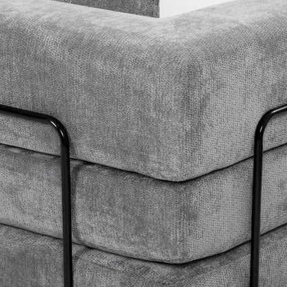 81" Convertible Sofa Bed 5-in-1, Grey, Deep Seat Sofas & Reclining Chairs at Gallery Canada