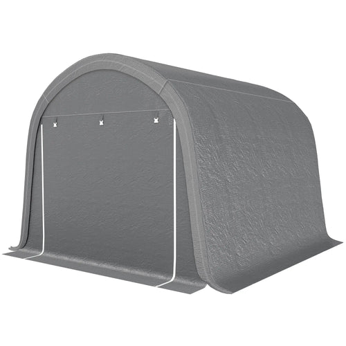 10' x 10' Outdoor Storage Tent, Heavy Duty Waterproof, Light Grey