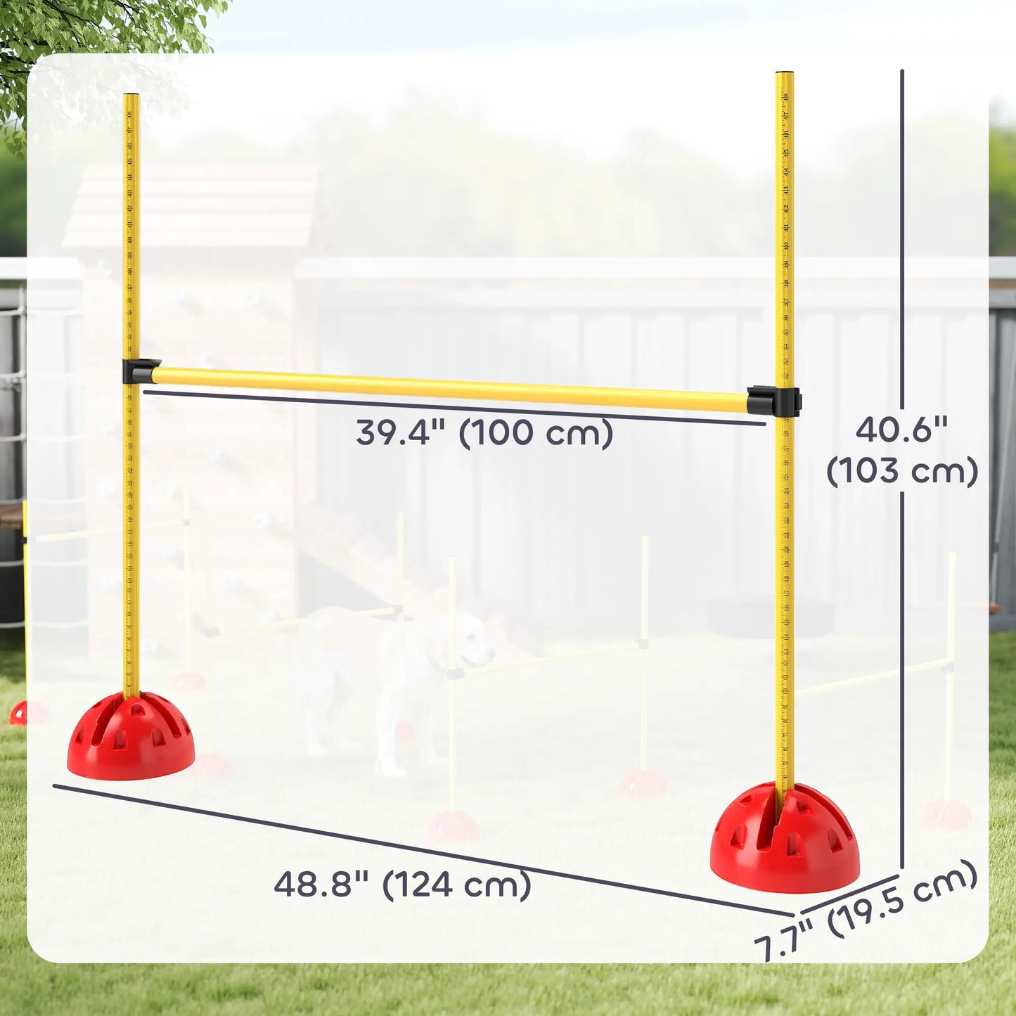 Dog Agility Training Equipment, 4 Pcs Obstacle Course, Yellow Dog Agility Training Equipment at Gallery Canada
