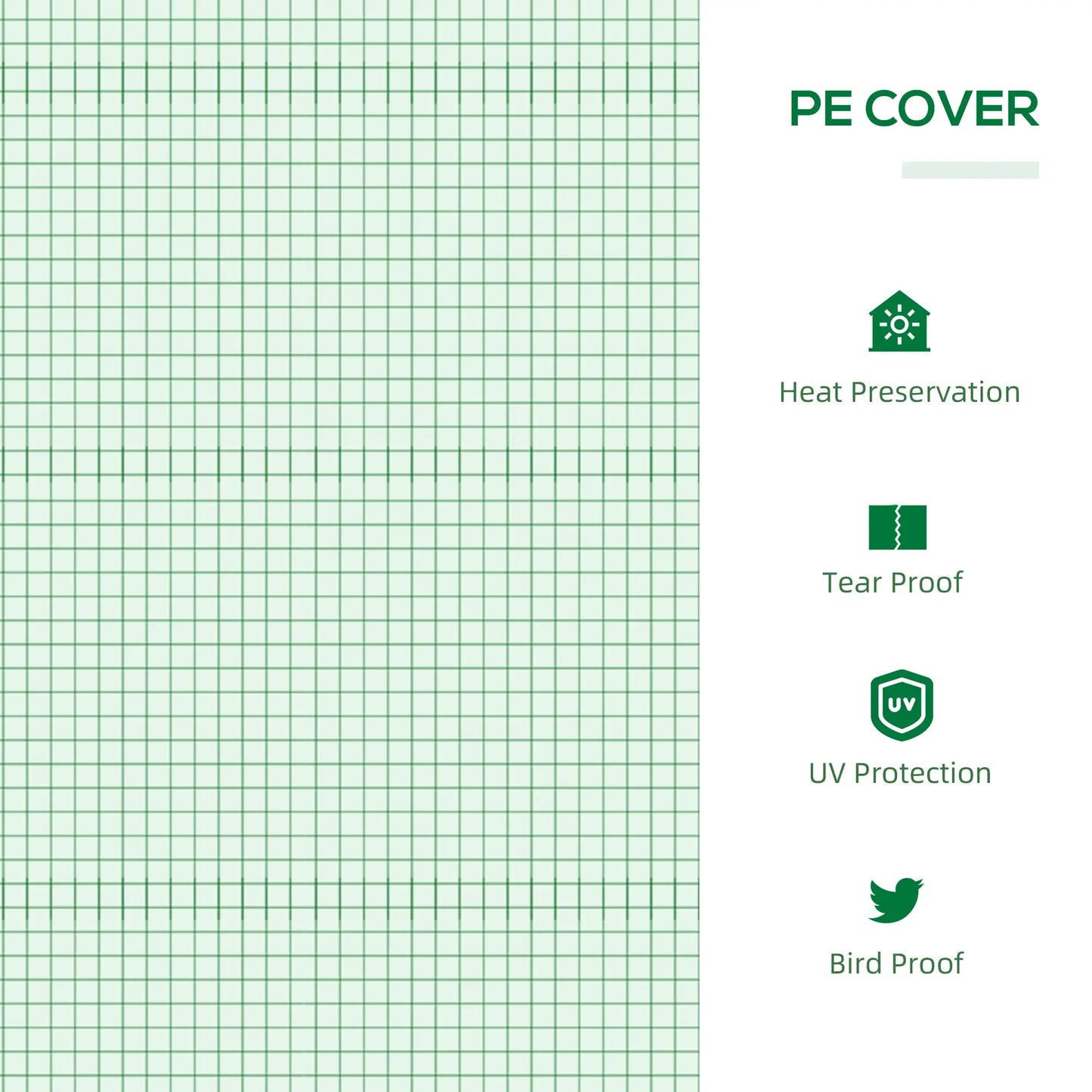 47" x 24" x 24" Portable Mini Greenhouse, Steel Frame, PE Cover, Green Mini Greenhouses at Gallery Canada