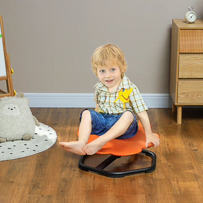 Flower-Shaped Kids Swivel Chair, Non-Slip Spinning Chair, Orange Kids Chairs & Seating at Gallery Canada