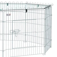 Enclos pour animaux de compagnie pliable avec couvercle supérieur, enclos pour chien portable et robuste