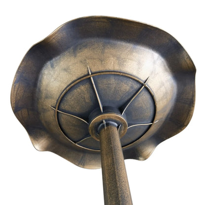 28" Height Bird Bath, Lotus Leaf Basin, Garden Yard, Bronze Garden Accessories at Gallery Canada