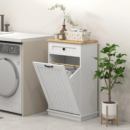 Laundry Cabinet, Removable Basket, Drawer, Tilt-Out Hamper, White Bathroom Cabinets at Gallery Canada