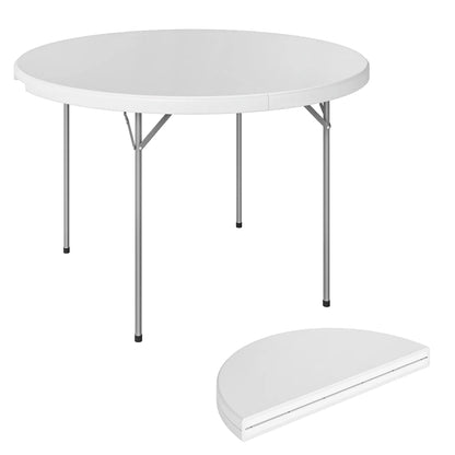4ft Plastic Folding Picnic Table, Indoor Outdoor, White Picnic Tables & Camping Chairs at Gallery Canada