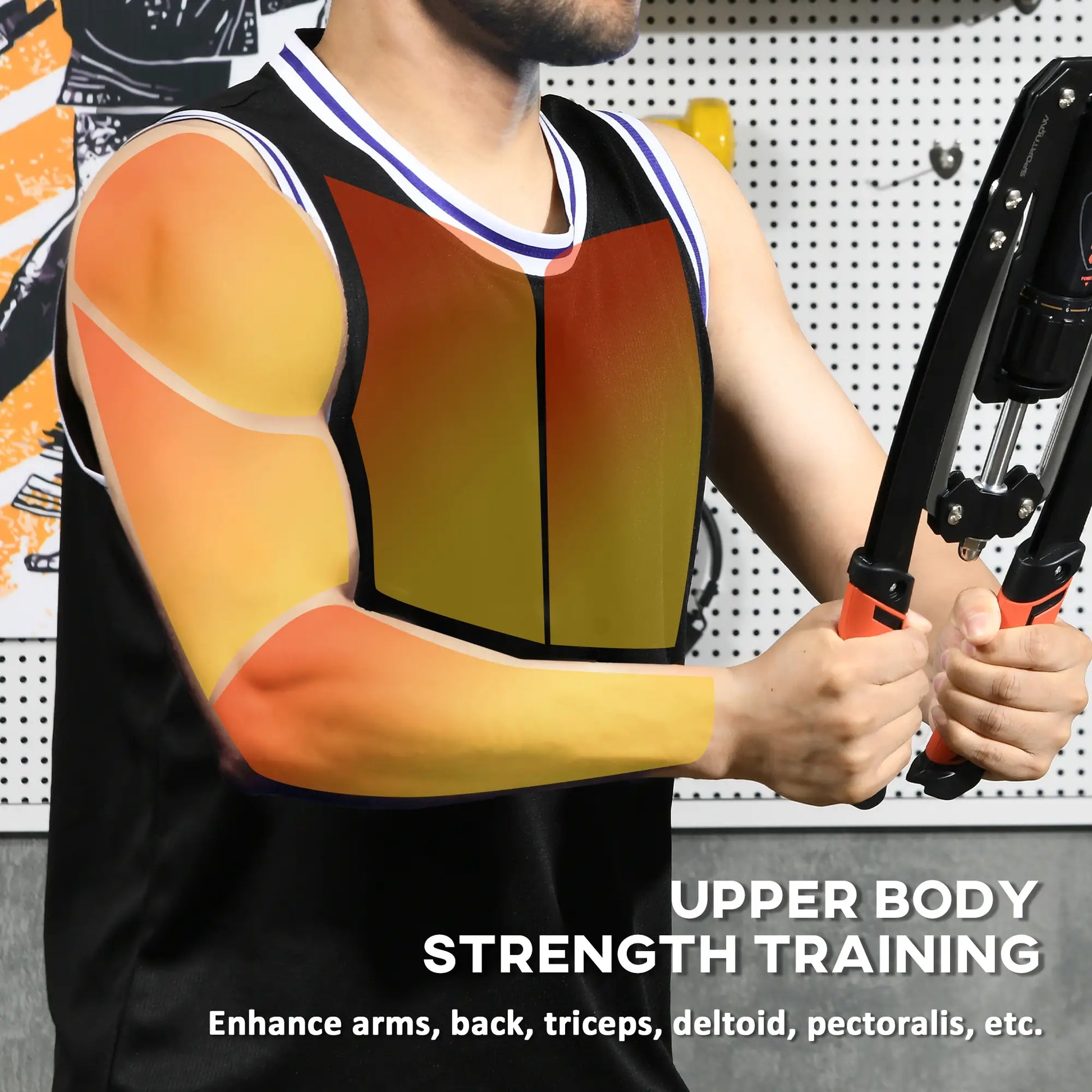 Twister Arm Trainer, Adjustable 22-440lbs Hydraulic Exerciser, Home Chest Press Machine, Strength Training Equipment Power Towers at Gallery Canada