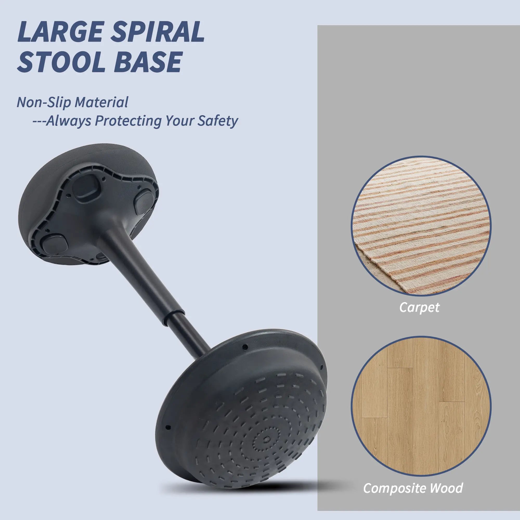 Swivel Standing Desk Chair, Backless Wobble Stool, Adjustable Ergonomic Stool Office Chairs at Gallery Canada