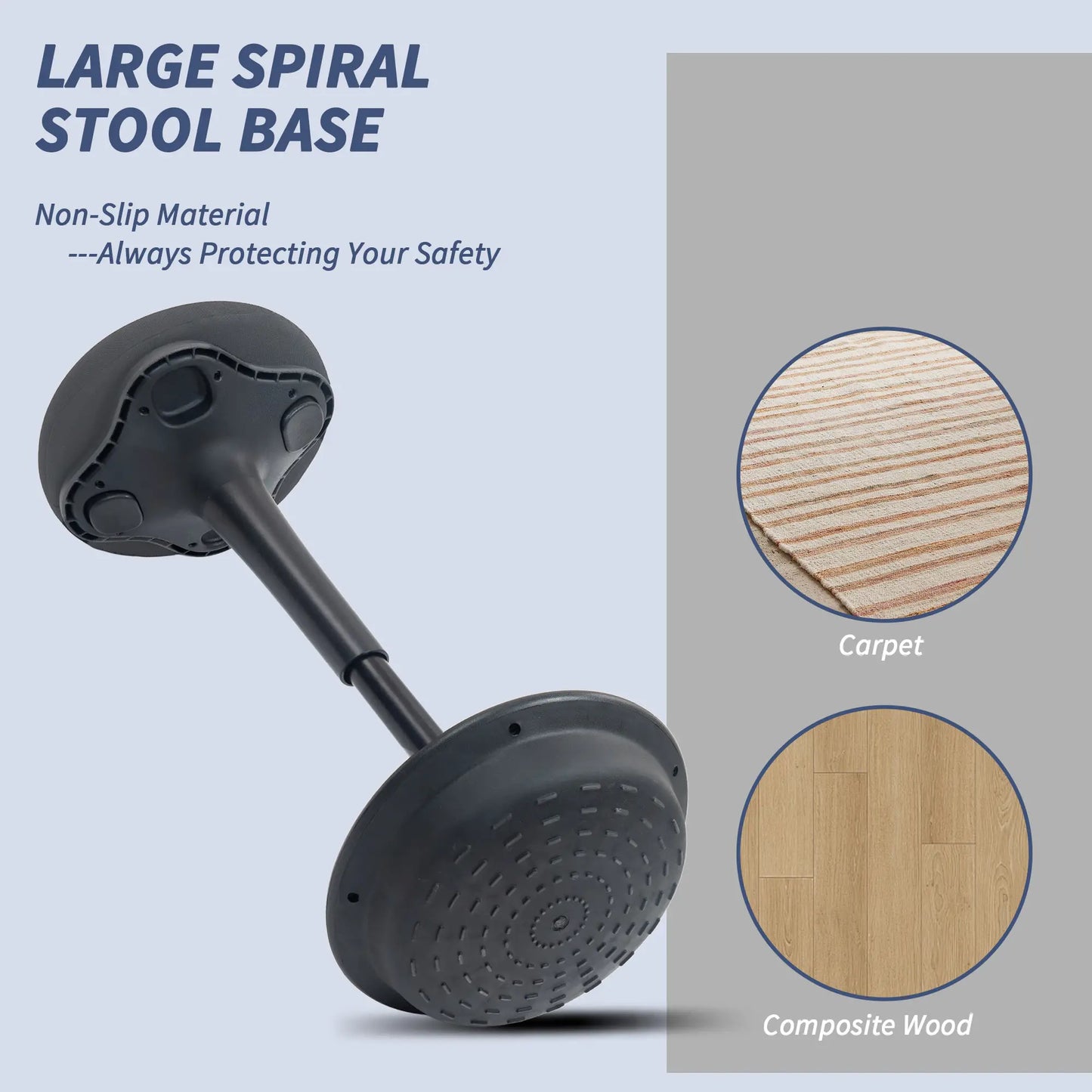 Swivel Standing Desk Chair, Backless Wobble Stool, Adjustable Ergonomic Stool Office Chairs at Gallery Canada