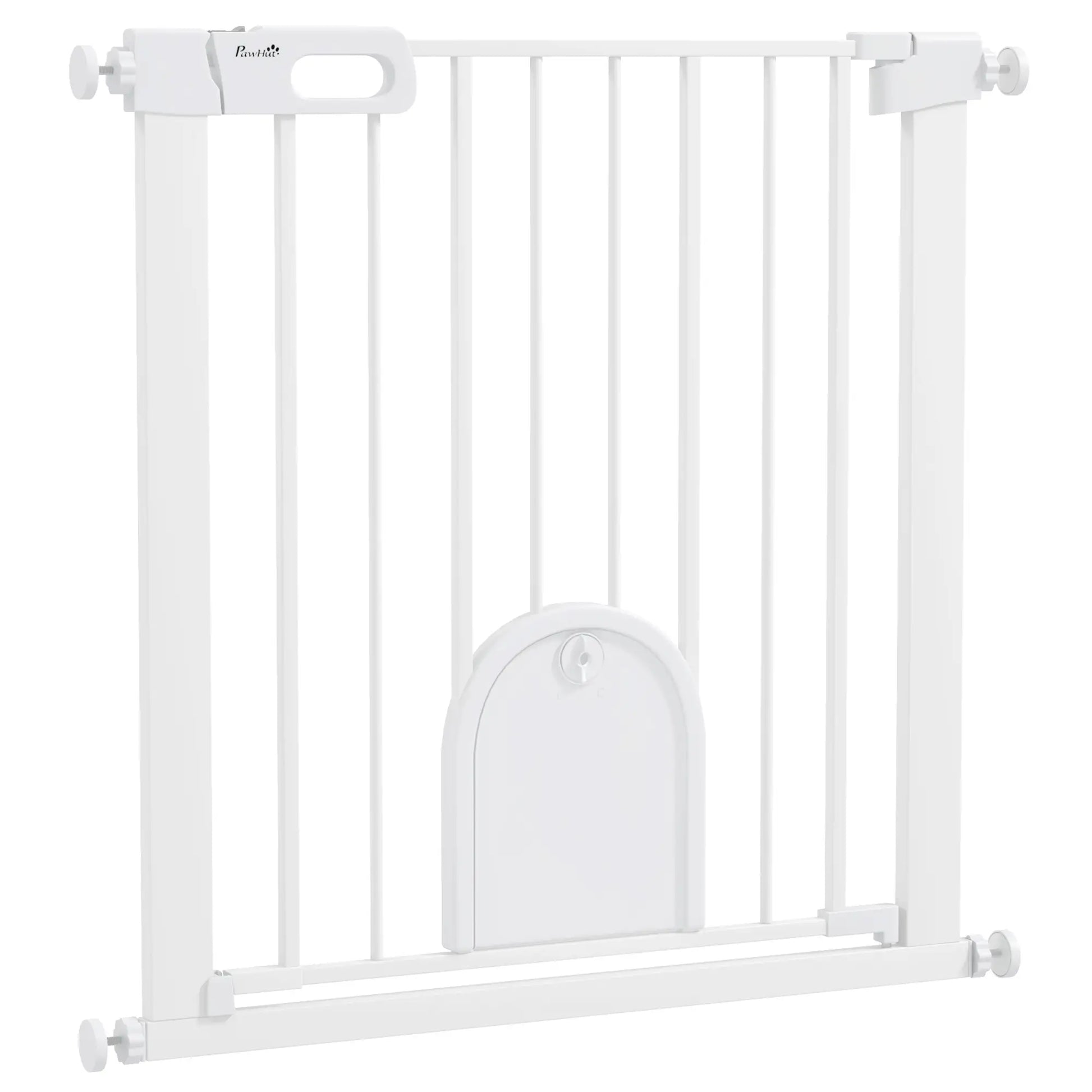 30"-32" Extra Wide Pet Gate, Small Door, 30"H, White Houses, Kennels & Pens at Gallery Canada