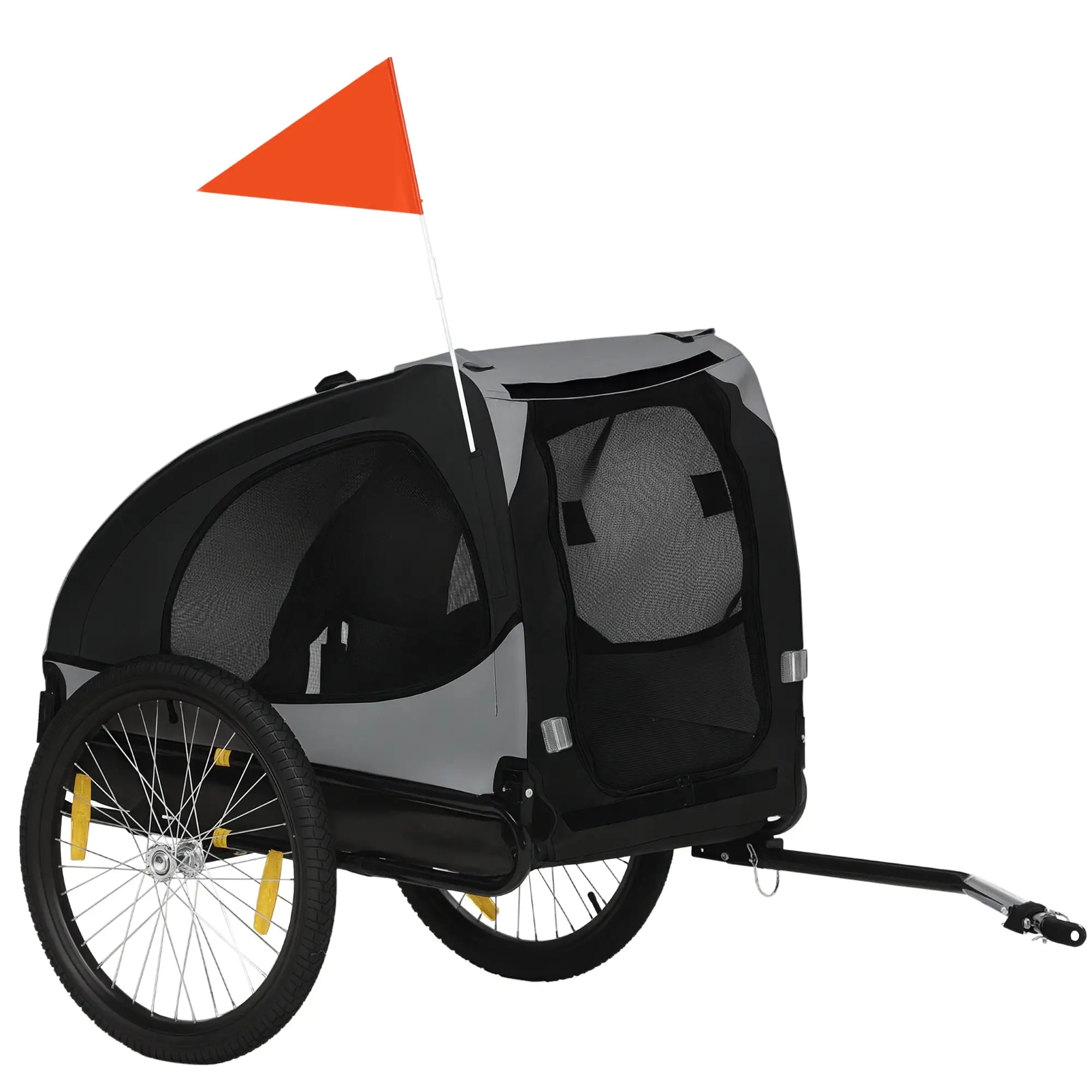 Dog Bike Trailer, Hitch Coupler, Quick Release Wheels, Medium, Black Dog Bike Trailers & Strollers at Gallery Canada