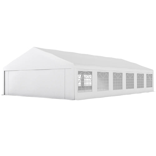 23' x 39' Party Tent, Heavy Duty Outdoor Canopy Shelter, White