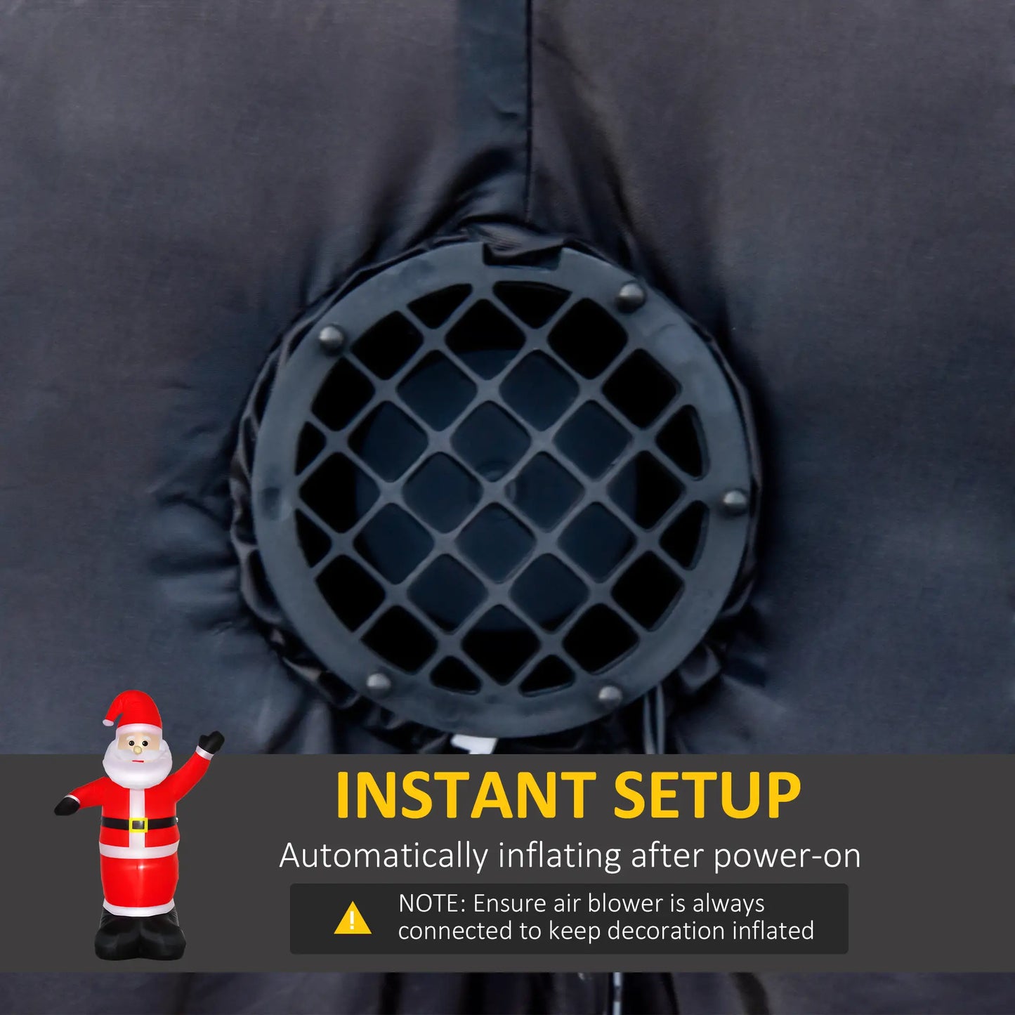 8ft Inflatable Santa Claus, LED Yard Display for Garden Christmas Inflatables at Gallery Canada