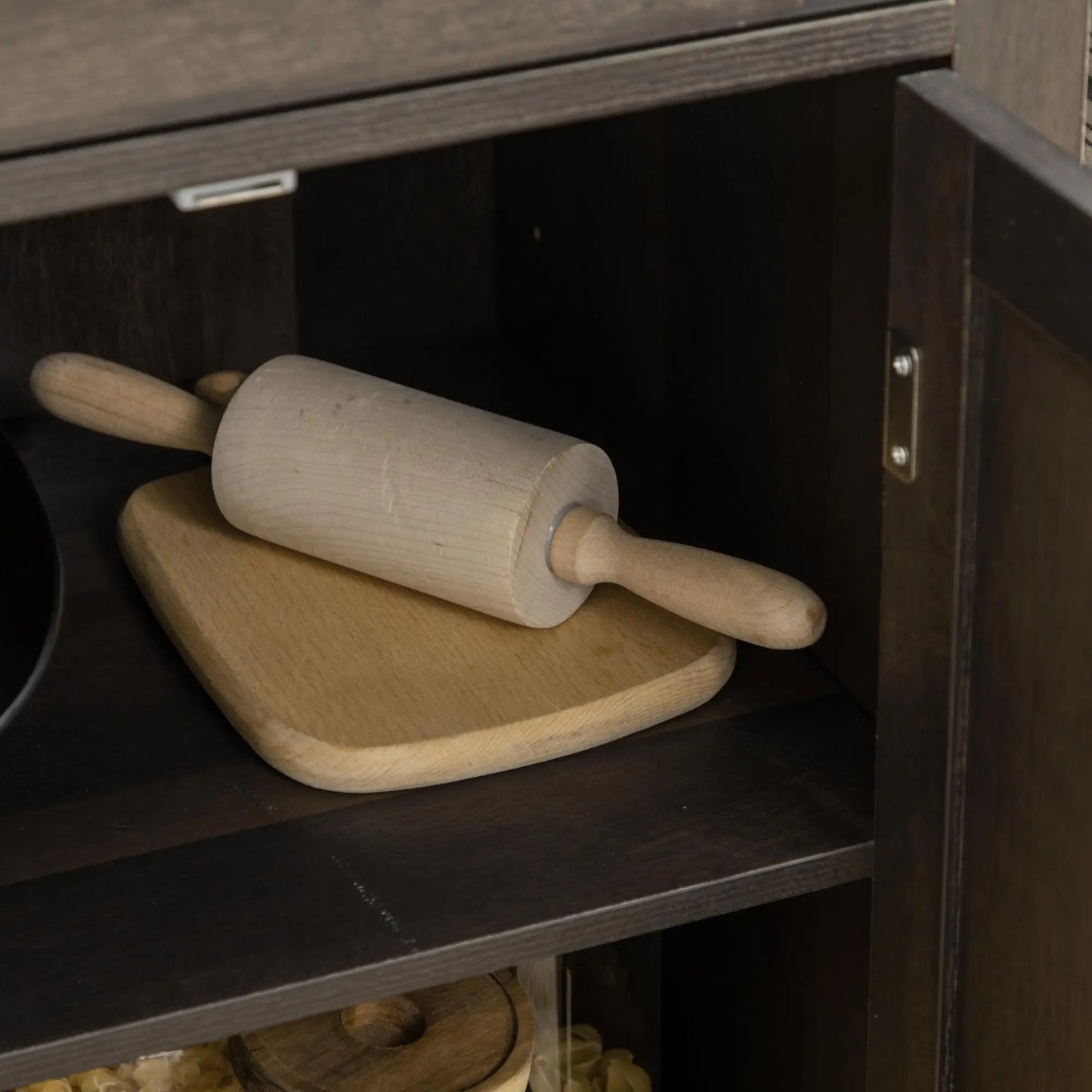 Kitchen Island with Storage, Rolling Cart, Rubber Wood Top, Brown Oak, Brown Kitchen Islands & Kitchen Carts at Gallery Canada