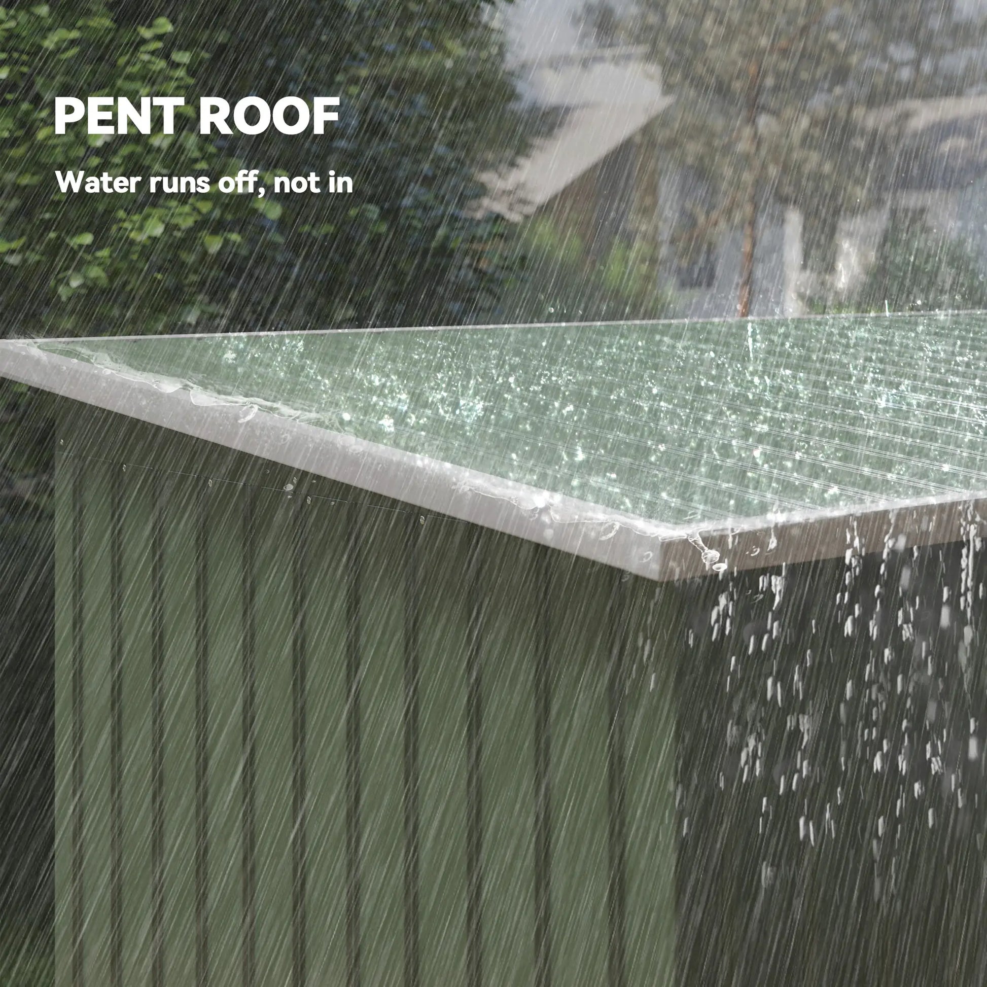 9' x 4' Metal Garden Storage Shed, with Foundation Kit, Light Green Sheds at Gallery Canada