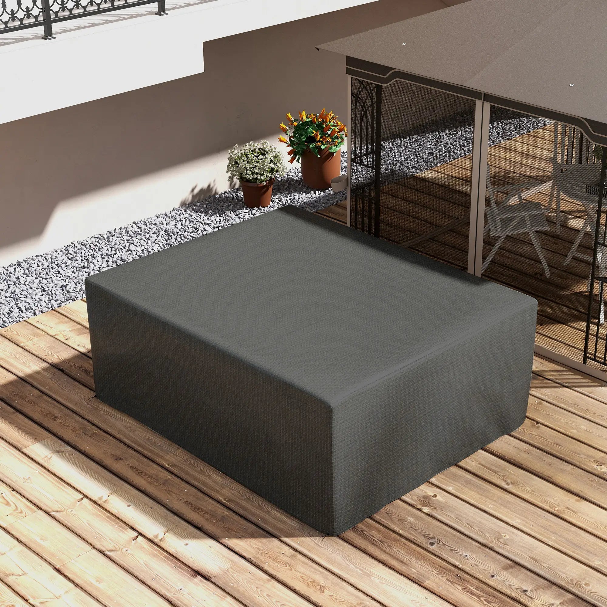 Large Outdoor Furniture Covers, Waterproof Anti-UV Protection, Grey Patio Furniture Covers at Gallery Canada