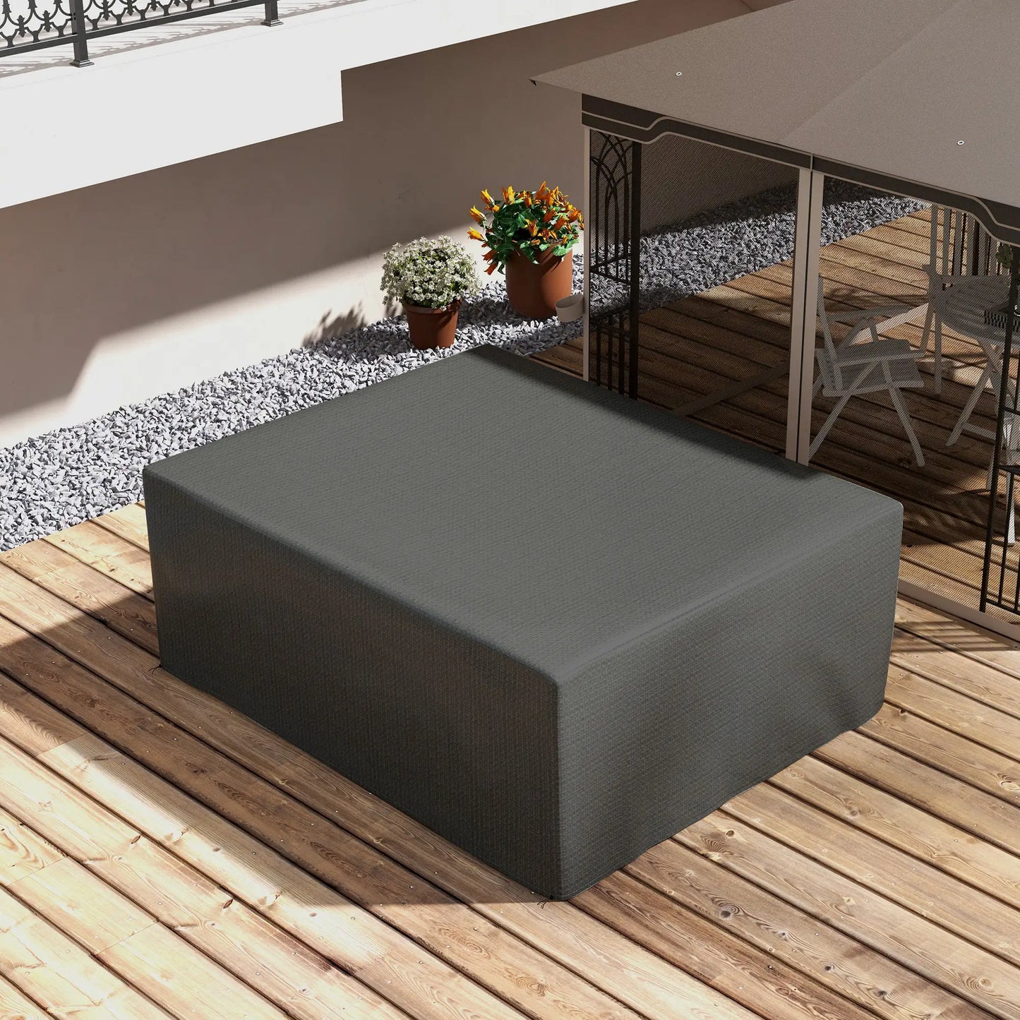 Large Outdoor Furniture Covers, Waterproof Anti-UV Protection, Grey Patio Furniture Covers at Gallery Canada