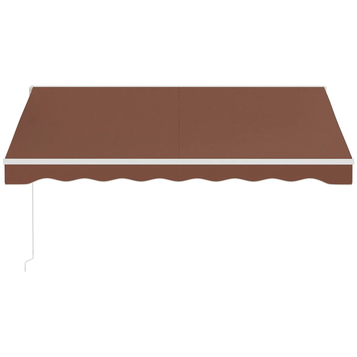 10' x 8' Store électrique rétractable, Abri d'ombre avec télécommande, Manivelle manuelle, Cadre en aluminium