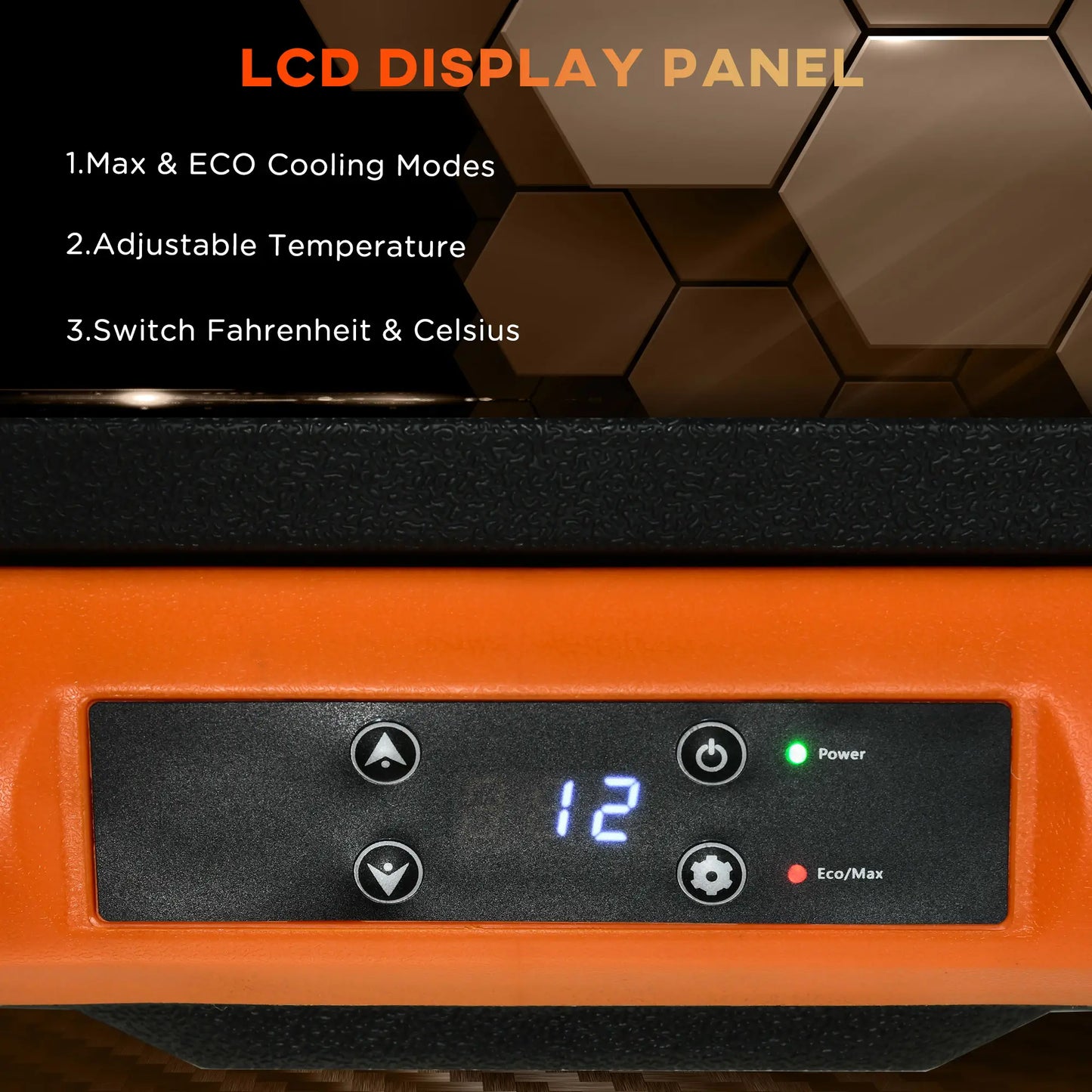 32 Quart Car Fridge, Portable Freezer, Electric Cooler Box, 12/24V DC, 100-240V AC Car Coolers at Gallery Canada