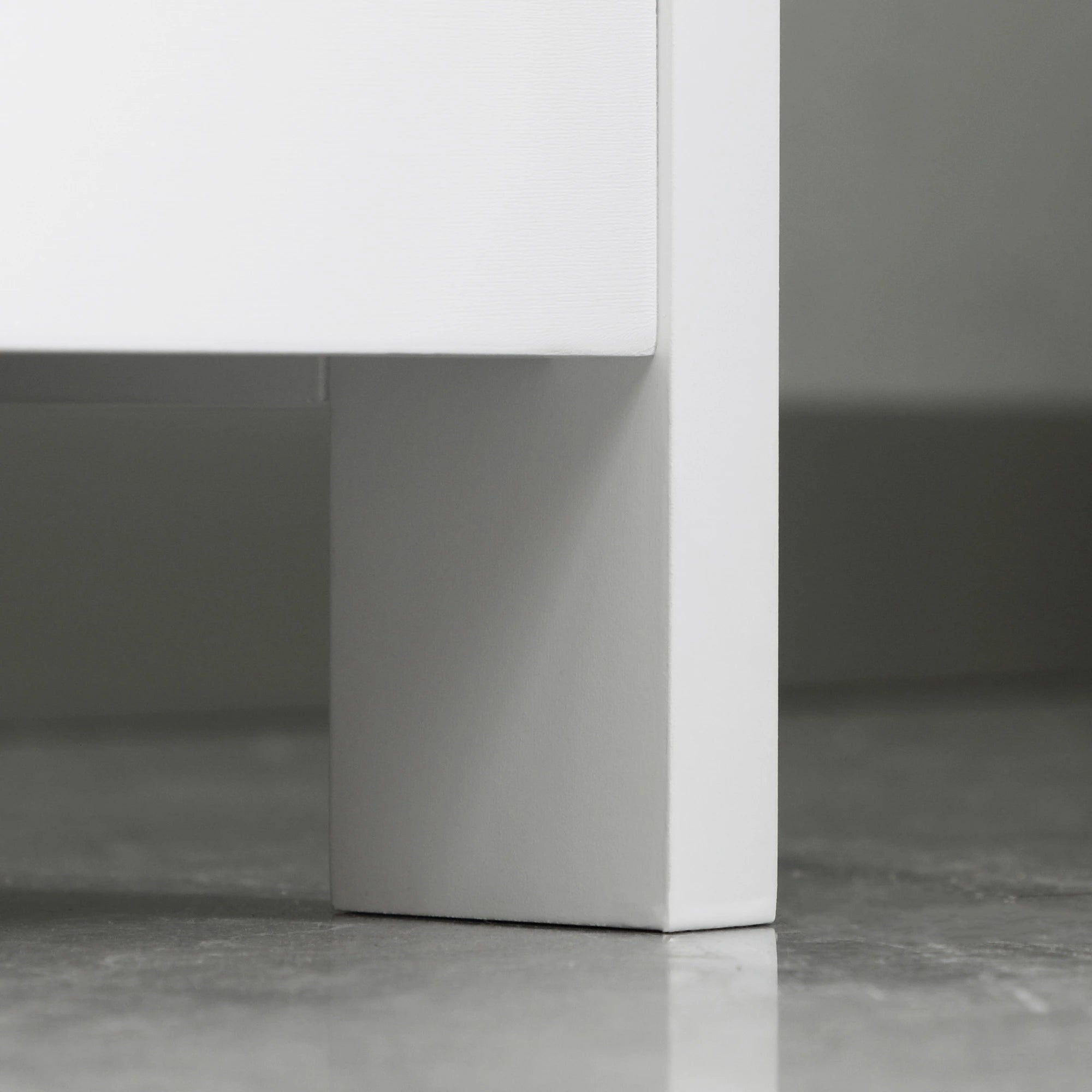 Tall Bathroom Storage Cabinet, 3-Tier Shelf with Door and Drawer, White Bathroom Cabinets at Gallery Canada