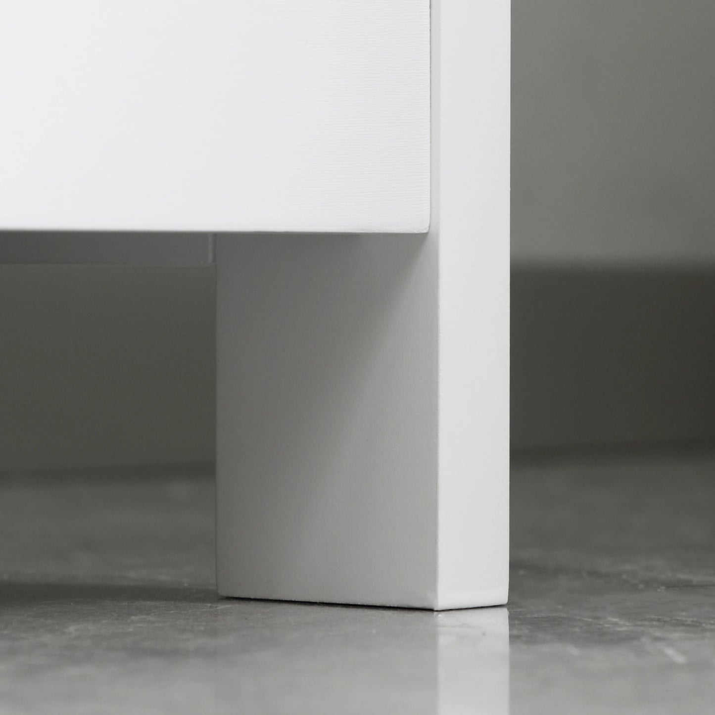 Tall Bathroom Storage Cabinet, 3-Tier Shelf with Door and Drawer, White Bathroom Cabinets at Gallery Canada