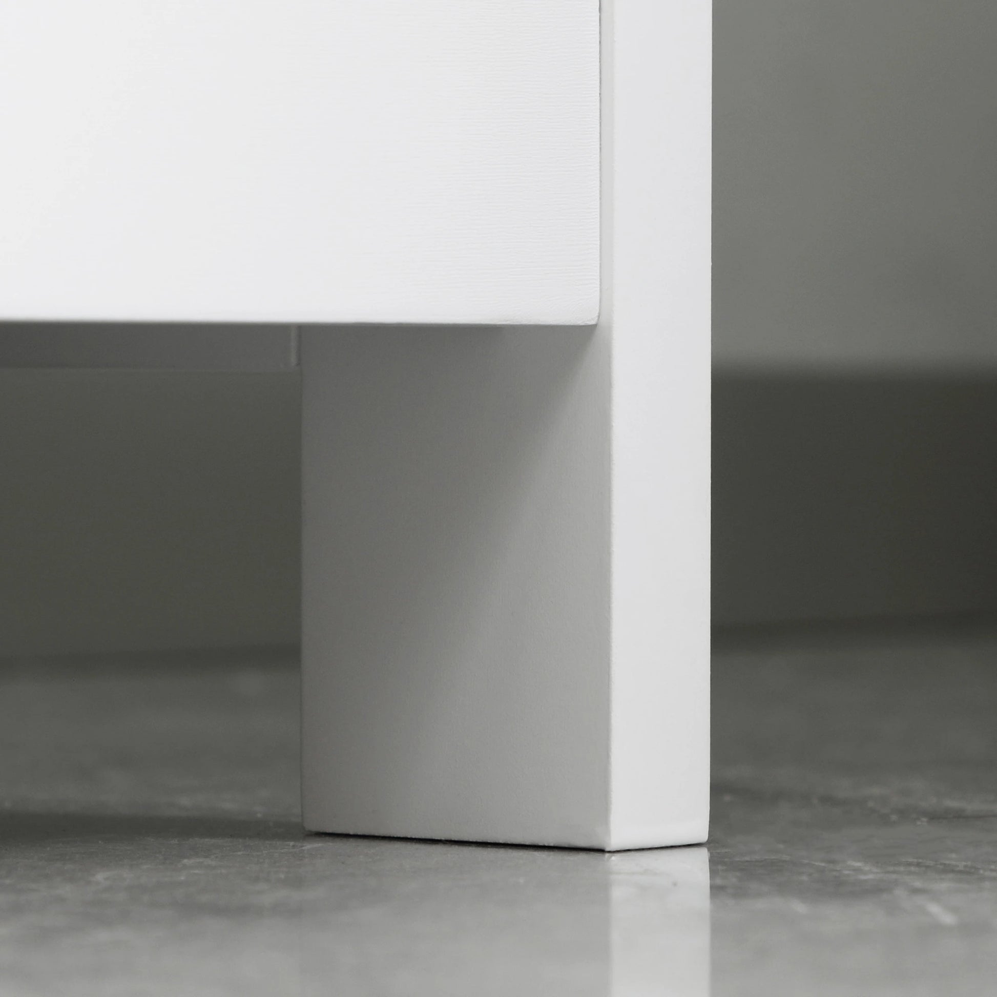 Tall Bathroom Storage Cabinet, 3-Tier Shelf with Door and Drawer, White Bathroom Cabinets at Gallery Canada