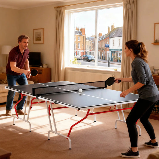 9' x 5' Full Size Table Tennis Table, Folding, Dark Grey Game Tables Dark Grey at Gallery Canada