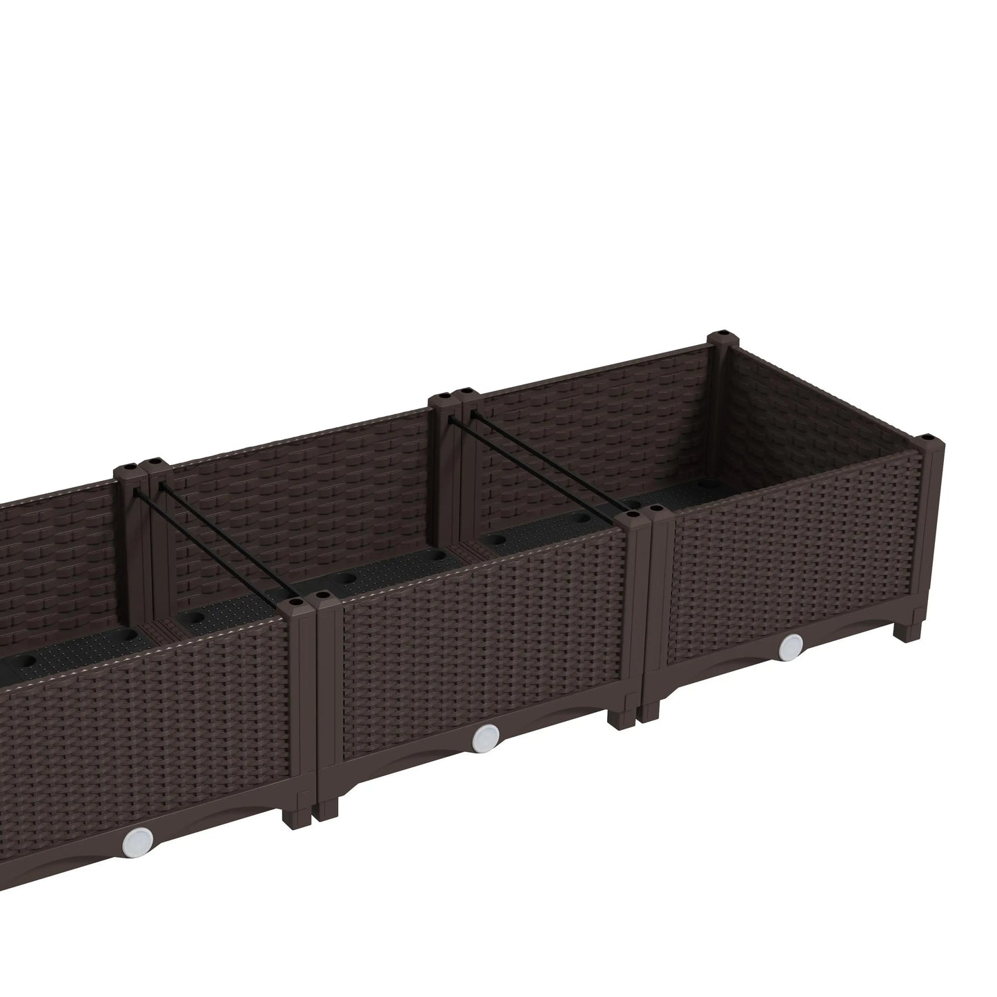 Raised Garden Bed Kit with Trellis, PE Cover, Zipper Door, 47 x 16 x 50 Inch Raised Garden Beds at Gallery Canada