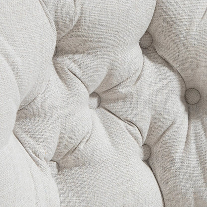 Computer Desk Chair, Armless Office Chair with Wide Padded Seat and Adjustable Height, Cream White Task Chairs at Gallery Canada