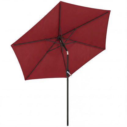 9FT Patio Umbrella, Tilt Crank, 6 Ribs, UV Protection Sun Umbrellas at Gallery Canada