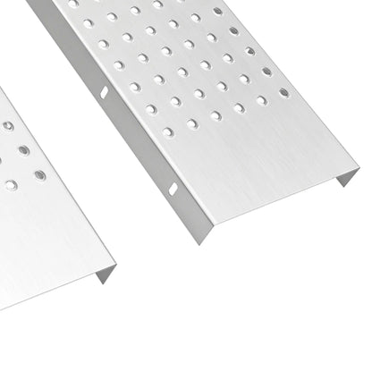 Folding Loading Ramps, 70.9" x 10", 880 lb, Silver