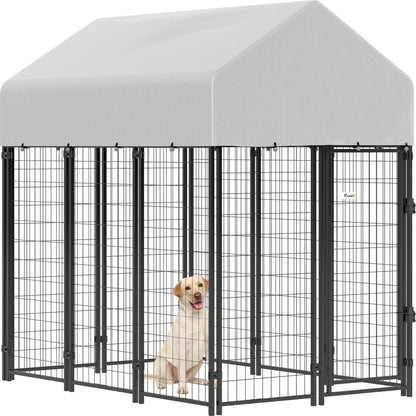 Outdoor Dog Kennel With Roof, 6 X 4 X 6 Ft Dog Kennels at Gallery Canada