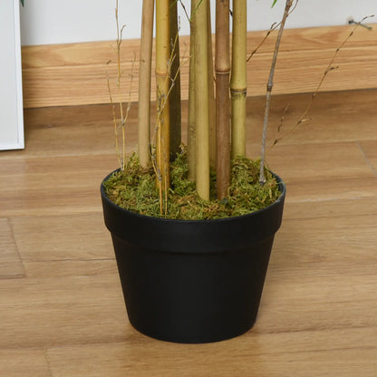 Set of 2 5FT Artificial Bamboo Trees in Pot, Home Office Decor, Green Artificial Trees at Gallery Canada