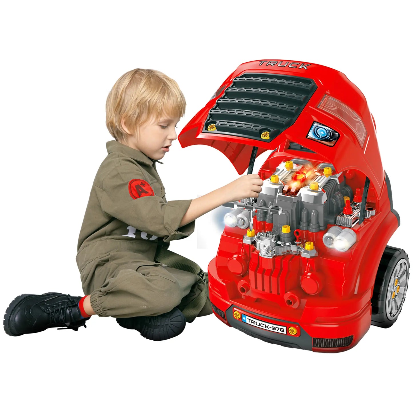 Smart Truck Engine Toy Set, Mini Car Service Station, Kids Tool Set, 3-5 Years Workbench Toy Sets at Gallery Canada