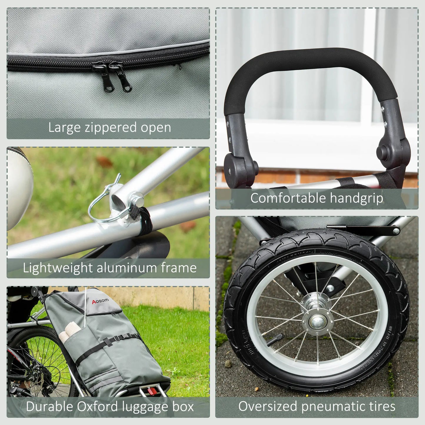 Bike Trailer, Bicycle Cargo Trailer, 12" Wheels, Reflective Strips, Aluminum Frame Bike Cargo Trailers at Gallery Canada