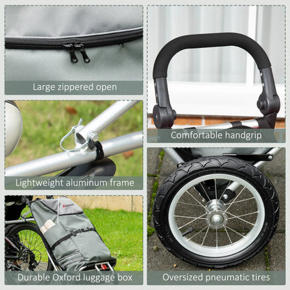 Bike Trailer, Bicycle Cargo Trailer, 12" Wheels, Reflective Strips, Aluminum Frame Bike Cargo Trailers at Gallery Canada