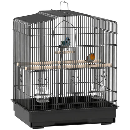 23" Bird Cage, Finches Canaries, Parrot Cage, 2 Feeders, Black Bird Cages at Gallery Canada
