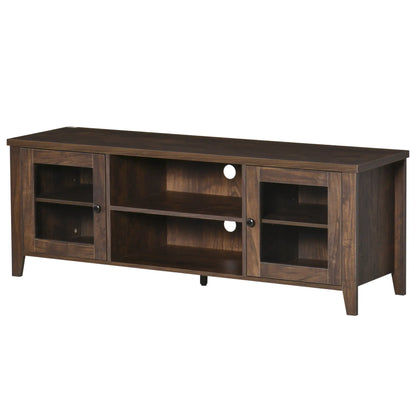 Fireplace TV Stand for 60 Inch TVs, Wood Cabinet with Storage Doors TV Stands at Gallery Canada