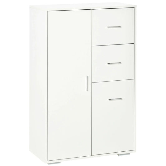White Storage Cabinet, 2 Drawers and 2 Cabinet, Kitchen Sideboard, White Storage Cabinets White at Gallery Canada