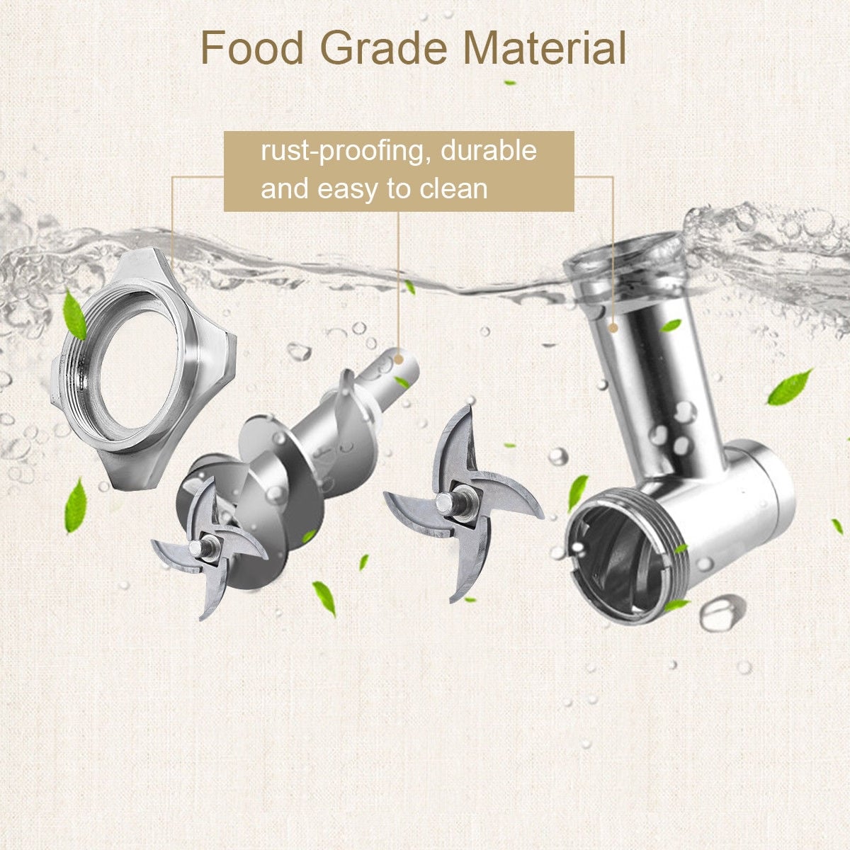 1100W Stainless Steel Heavy Duty #22 Electric Meat Grinder