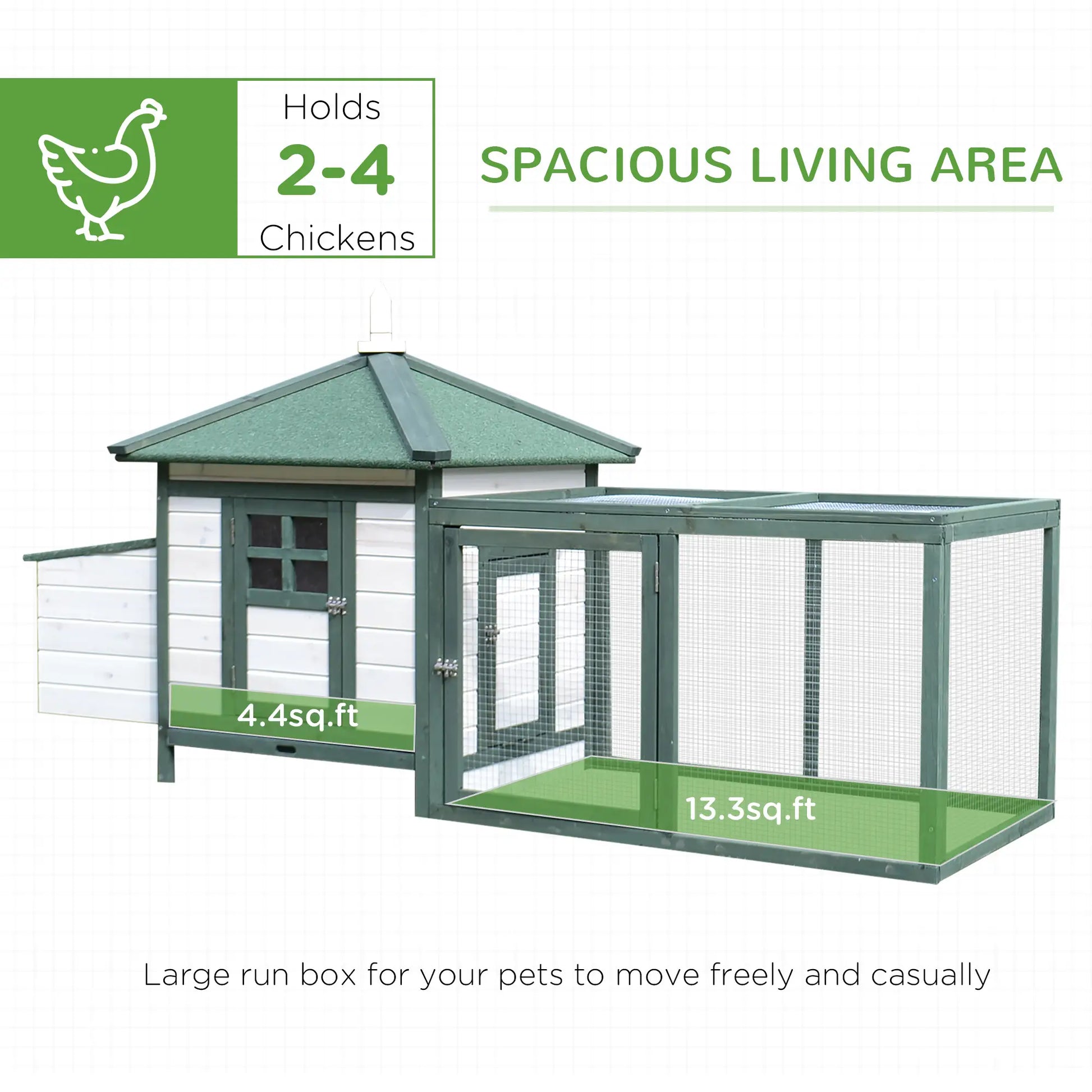 77 Chicken Coop, Rabbit Hutch, Poultry Cage, Outdoor, Green Chicken Coops at Gallery Canada