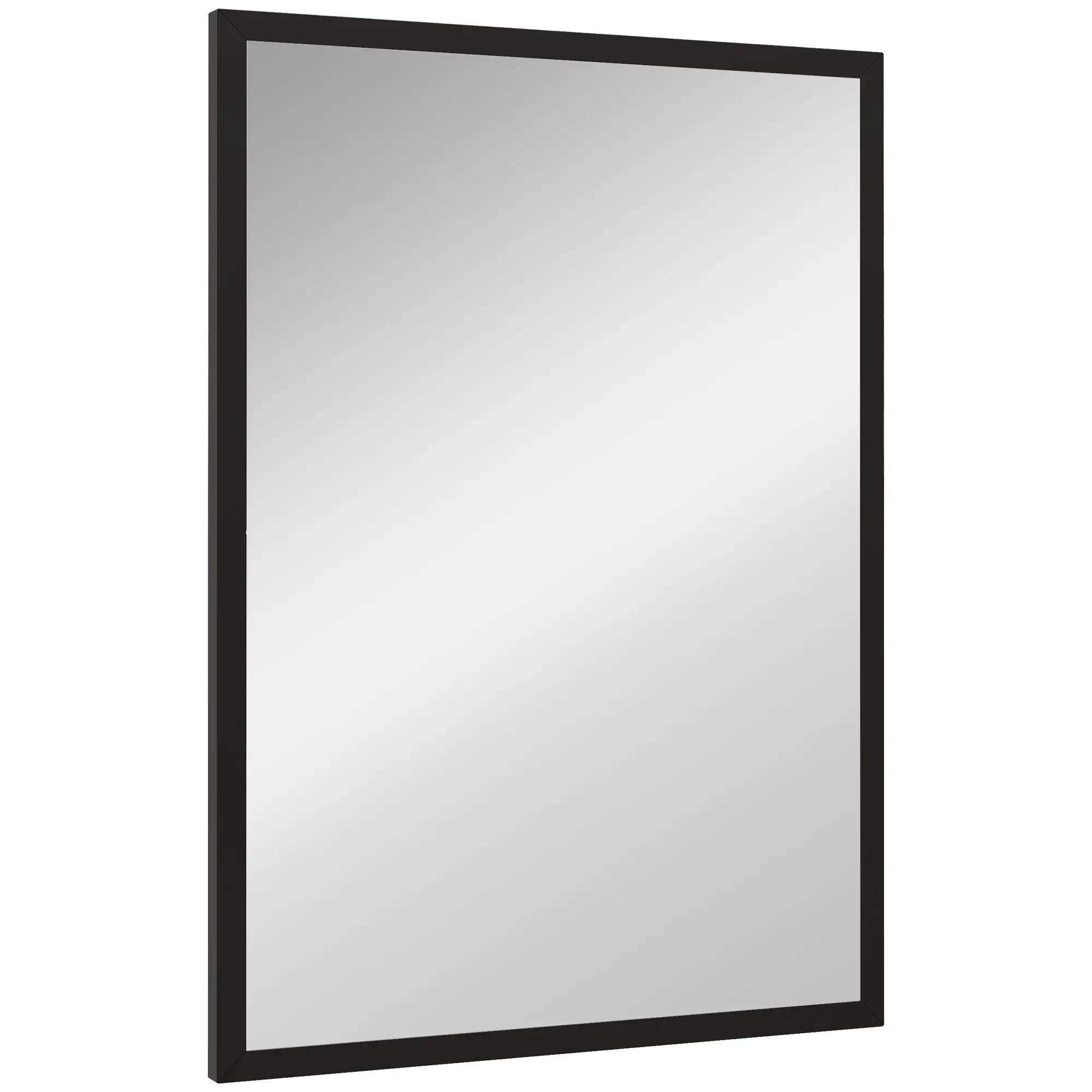 20" x 28" Bathroom Mirror, Rectangular Wall Mirror, Black